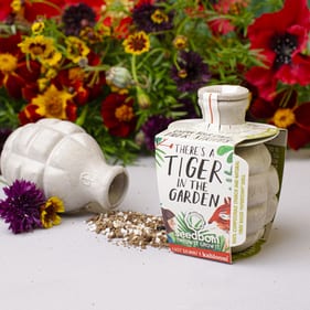 Unique gifts - a picture of the Tiger in the garden seed bom