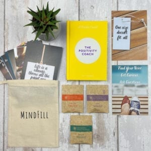 A picture of a unique gift box that is great for positivity gifts