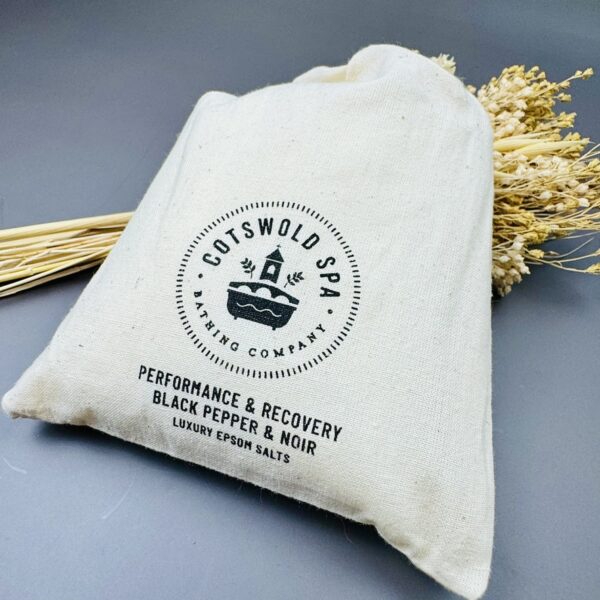 A picture of the performance recovery bath salts that are included in the Mindful Cyclist Gift Hamper