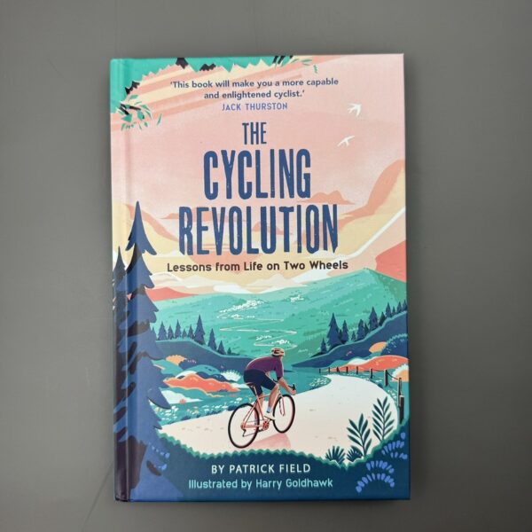 A picture of the Cycling Revolution Book that is included in the MIndful Cyclist Gift Hamper