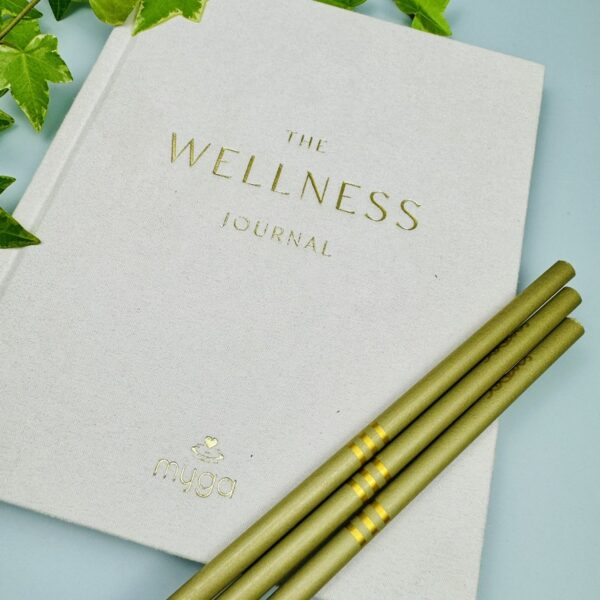 A picture of the Welless Journal that is included in the Mindful Runners Gift Box