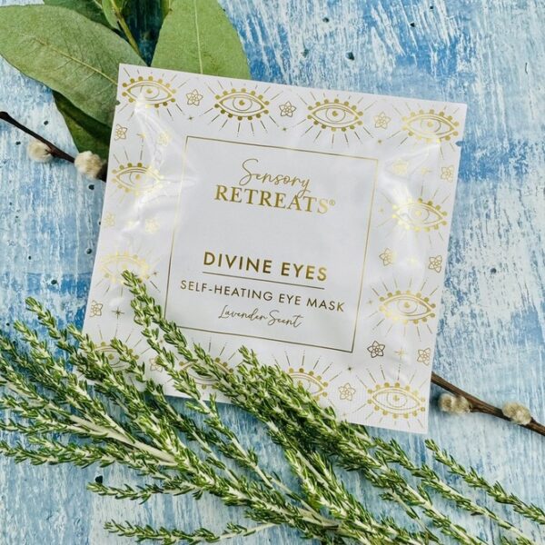 A picture of the Sensory Retreat Divine eye Mask that is included in the Mindful Mums Gift Box.