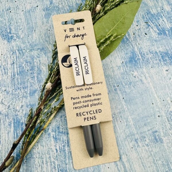 A picture of Vent Reclaim Pens that are included in the Mindful Mum Gift Box.