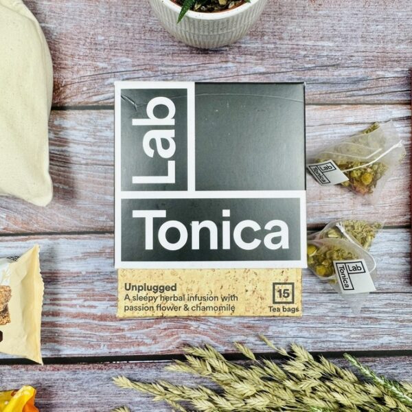 A picture of the Lab Tonica Unplugged Tea, part of the Mini Walkers Wellness Gift Boc