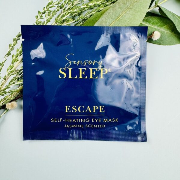 A picture of the sensory retreats Sleep Eye Mask that is included in the Sleep Care Gift Box.