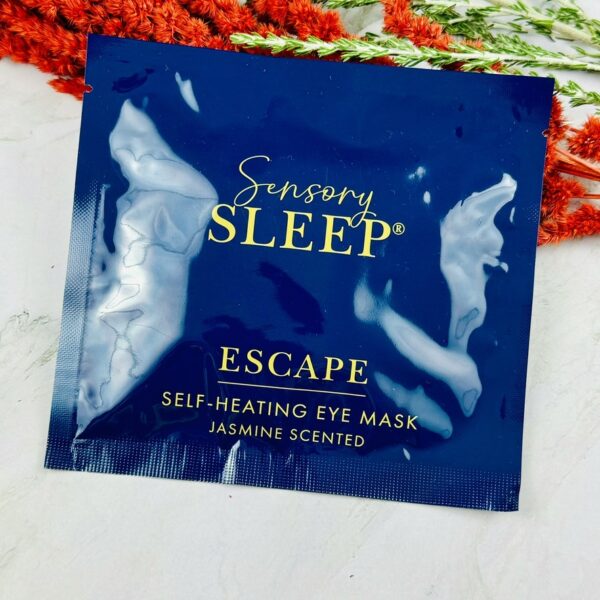 A picture of the sensory retreats eye mask included in the Ultimate Sleep Care Package