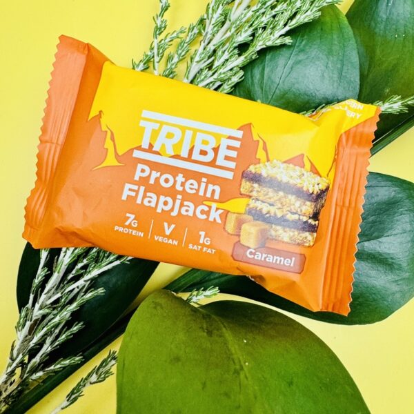 A picture of the Tribe protien Flapjack which is part of the Ultimate Cycling Gift Box.