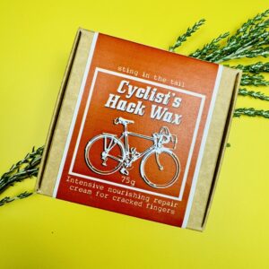 A picture of the Sting in the Tail Cyclist Hand Wax which is included in the Ultimate Cycling Gift Box.