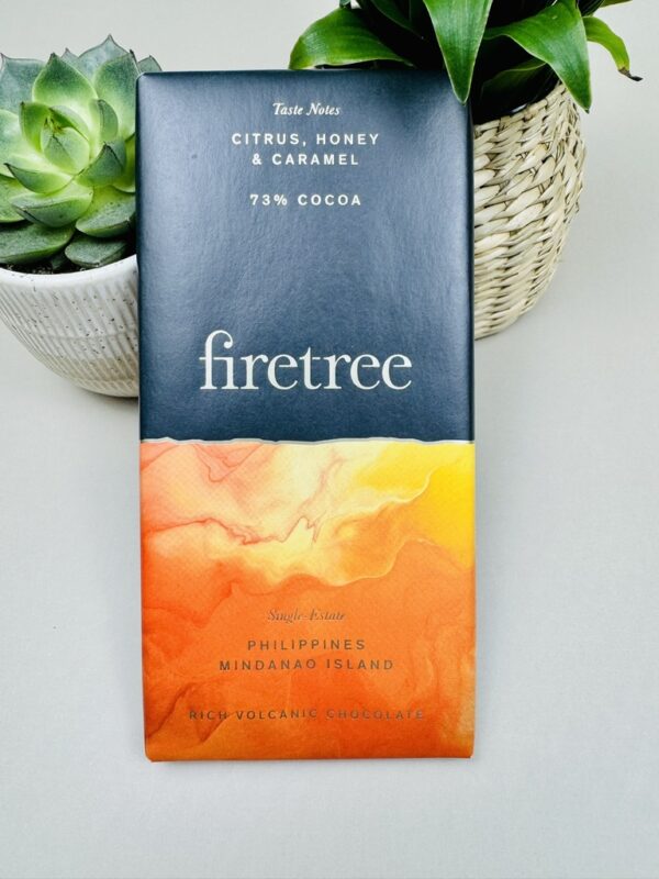 A picture of the Firetree Dark Chocolate that is included in the Men's Care package.