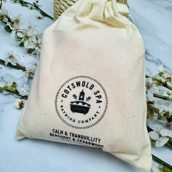 A picture of the Cotswold Spa Calm and Tranquility Bath Salts included in the Yoga Treat Gift Box
