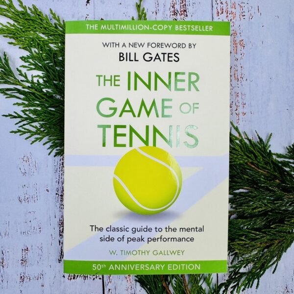 A picture of The Inner Game of Tennis book by W. Timothy Gallwey that is included in the Nootropics Tennis Wellness Box