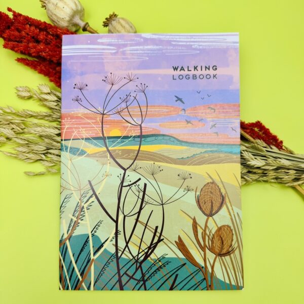 A picture of the Walkers log book that is included in the Thoughtful Walker Gift Box