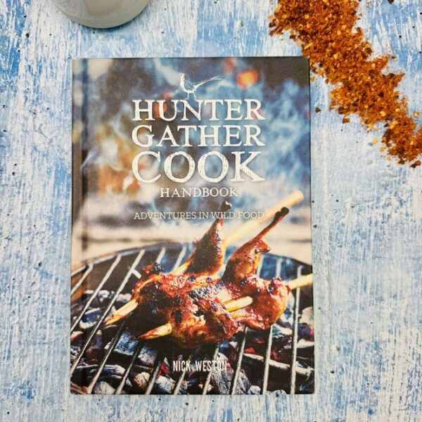 A picture of the Hunter Gather Cook by Nick Weston that is included in the Fire & Food Adventure Gift Box