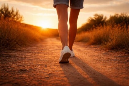 A picture of a person walking that is being used for the gift for a walker blog.